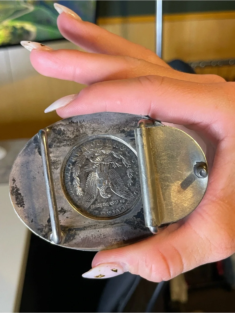 925 Sterling Silver montana oval